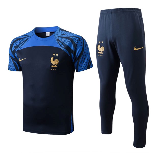 Trikot Frankreich Komplett-Set 2022-23 Blau 1